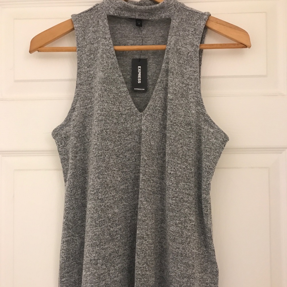 EXPRESS Sleeveless Grey Top